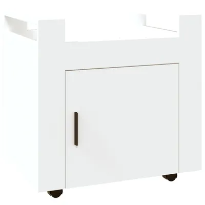 Obrázek produktu pro vidaXL Kancelářský vozík bílý 60x45x60 cm Dřevěný materiál