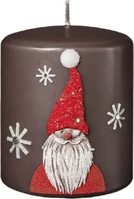 Produktbild von Weihnachtskerze Santa Claus 12 x 10 cm