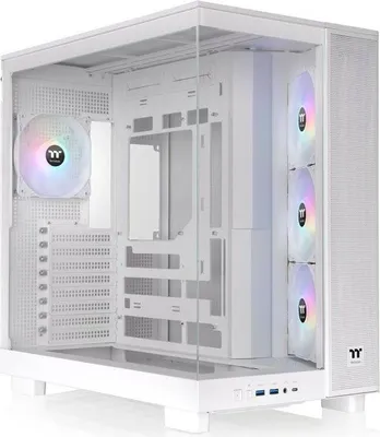 Image de Boîtier PC Thermaltake View 380 XL TG ARGB Snow, Moyen Tour, ATX, 4x120mm A-RGB, Blanc
