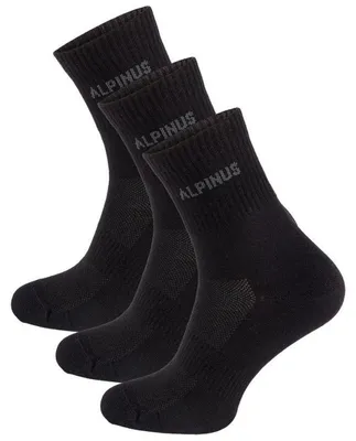 Obrázok produktu pre Alpinus - Ponožky „Alpamayo“ pre mužov/ženy Uni (balenie po 3 páry) PP9688 (34 EU – 38 EU) (čierne)