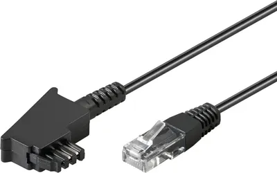 Produktbild von TAE Anschlusskabel DSL/VDSL (schwarz, 15 Meter)