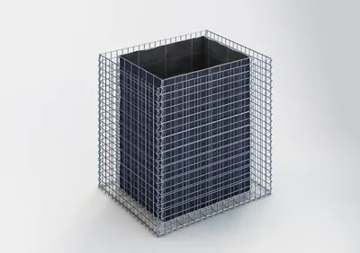 Immagine prodotto di Letto rialzato rettangolare 100 cm x 100 cm x 80 cm (L x H x P), dimensione della rete 5 x 5 cm, spessore delle pareti 10 cm