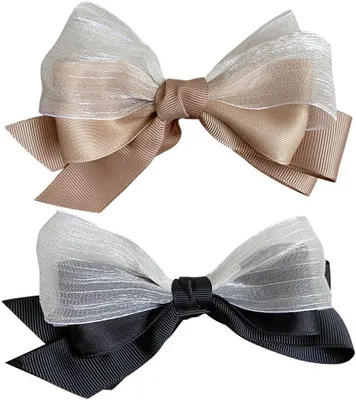 Produktbild von 2er-Pack Haarspangen Schleife Für Damen, Elegante Haarspangen Für Den Hinterkopf, Ideal Für Das Tägliche Styling