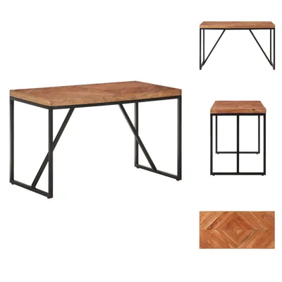 Obrázek produktu pro vidaXL Jídelní stůl 120x60x76 cm z masivního dřeva akácie a manga - Jídelní stoly