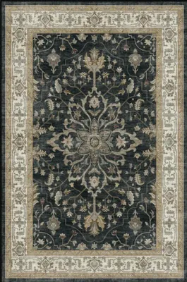 Productafbeelding van Vintage boho vloerkleed, laagpolig, 120x180 cm, met antislip, geschikt voor woonkamer en slaapkamer
