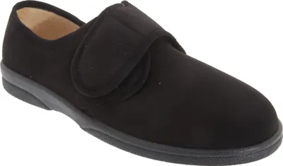 Obrázok produktu pre Sleepers pánske papuče Arthur / papuče so zapínaním na suchý zips, extra široké DF837 (43 EU) (Black)