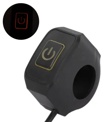 Obrázek produktu pro 22mm spínač na řídítka motocyklu, vodotěsný, univerzální pro světlomety, žlutý
