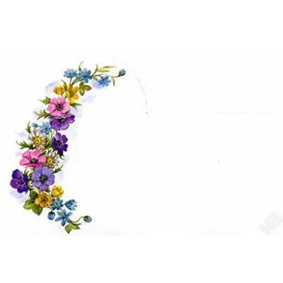 Produktbild von Kurt Eulzer Tischkarten Blumen 6 Stück