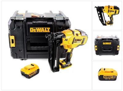 Obrázek produktu pro Akumulátorová hřebíkovačka DeWalt DCN 660 NT 18V 32 - 63 mm bez kartáčů + 1x akumulátor 4,0Ah + kufr - bez nabíječky