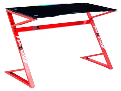 Imagen del producto de duehome -Mesa gaming con estructura metálica 120x60 cm XT03 LED RGB