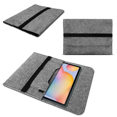 Produktbild von Sleeve Tasche für Samsung Galaxy Tab S10 S9 S8 Plus / FE Hülle Filz SchutzhülleFarbe:Grau