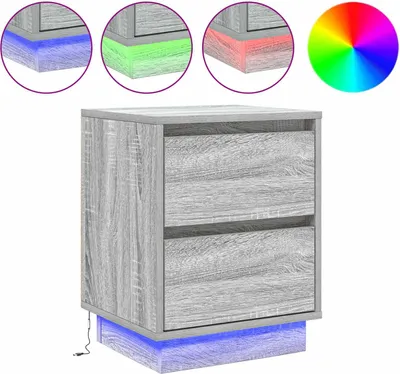 Obrázek produktu pro Noční skříňka Šedá 39 x 34,5 x 50 cm Kompozitní dřevo