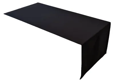 Tafelloper aus 100% Baumwolle, 30x100 cm, schwarz