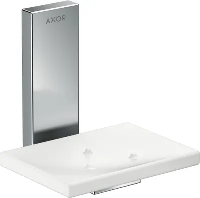 Immagine prodotto di hansgrohe AXOR UNIVERSAL Porte-savon rectangulaire, métal, tablette verre, 42605830, 42605830