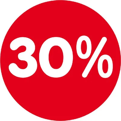 Produktbild von Rabatt-Aufkleber '30%'