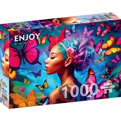 Produktbild von Puzzle mit 1000 Teilen ENJOY – Königin der Schmetterlinge