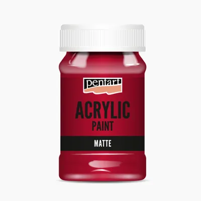 Immagine prodotto di PENTART Colore acrilico opaco, 100 ml, rosso