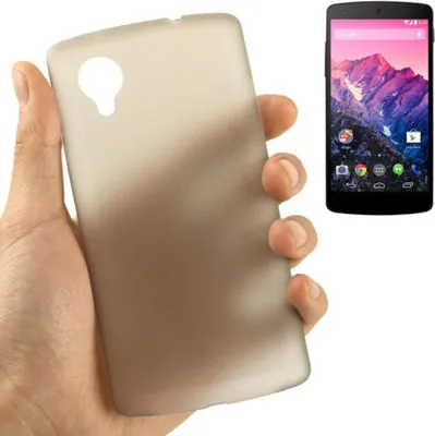 Produktbild von Schutzhülle Case Ultra Dünn 0,3mm für Handy Google Nexus 5 Grau Transparent
