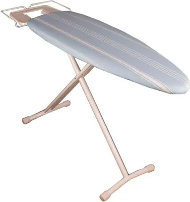 Productafbeelding van Opvouwbaar strijkplank - Staal - 124 x 40 cm - Hoogte 94 cm - Met opbergvak - Strijkijzer - Stoomstrijkijzer