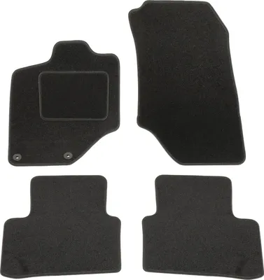 Image de Tapis De Sol Noir Velours Pour Peugeot 5008 Pour 2024 4pcs, Ajustement précis, Base Antidérapante, Renforcée dans la Zone de la Pédale