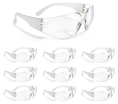 Zdjęcie produktu dla Okulary ochronne, 10 sztuk, zapobiegające parowaniu, okulary ochronne do pracy i użytku na zewnątrz