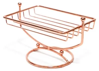 Produktbild von ARFUKA Seifenschale aus Edelstahl, Seifenspender, Seifensparer, Seife, Schwämme, Reinigungsbürsten, Halterung für Badezimmer und Küche, Roségold