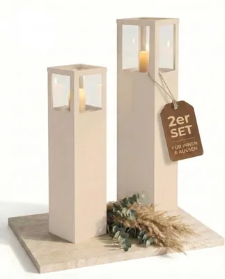 Produktbild von Bentson Windlichtsäule Windlichtsäule 2er Set, 75cm + 95cm