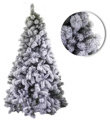 Immagine prodotto di Albero di Natale Artificiale innevato 1189 rami cm Ø134xh210 Gennargentu Verde