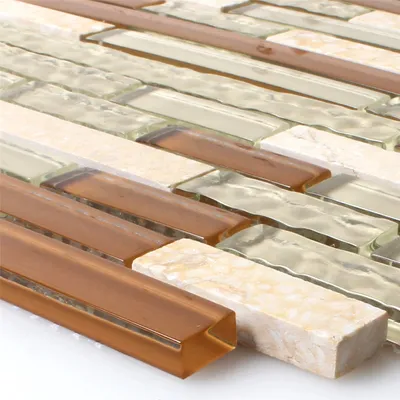 Produktbild von Mosaikfliesen Naturstein Beige Mix