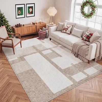 Obrázok produktu pre Umývateľný koberec do obývačky, rozmer 200 x 250 cm, farba béžová