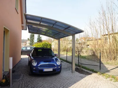 Produktbild von Ximax - 78082 - Aluminium Carport Portoforte Typ 80 Sonderbreite XL Edelstahl-Look