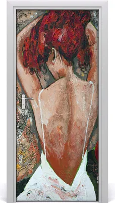 Produktbild von Tulup Türaufkleber 95x205 cm Dekorative Aufkleber Selbstklebend Wasserdichte Tapete Abnehmbar Schlafzimmer Wohnzimmer Wohnkultur - Frau Wand