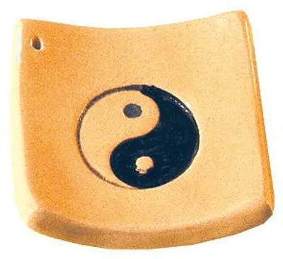 Produktbild von Räucherstäbchenhalter "Yin-Yang" Keramik 6x6cm