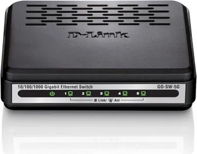 Image de D-Link GO-SW-5G/E D-Link GO-SW-5G Unmanaged network switch Noir Commutateur réseau