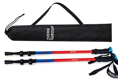 Obrázek produktu pro Verk 14704 Hole na nordic walking a trekking, 2 ks, červené