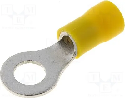 Produktbild von Kabelschuh: Ring; M6; : 6,4mm; 4÷6mm2; Klemmverbindung; isoliert ST-083/Y Isolierte Konnektoren