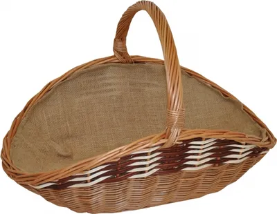 Produktbild von Koš na dřevo ke krbu s průpletem a jutou velikost XXL