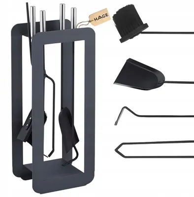 Produktbild von HAGE Bornholm Kamin-Set 5-teilig Feuerzubehör Werkzeug
