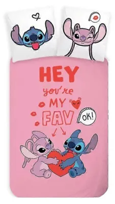 Immagine prodotto di Disney Lilo e Stitch Hey biancheria da letto per bambini 100×135 cm, 40×60 cm