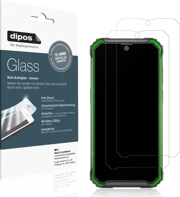 Produktbild von 2x Schutzfolie für Blackview BV7200 matt - Anti-Shock 9H Folie dipos Glass Kunststoffglas
