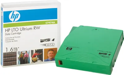 Immagine prodotto di HPE C7974A - LTO - 800 GB - 1600 GB - Verde - 16 - 32 °C - 1,27 cm