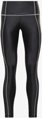 Produktbild von Reebok Damen Leggings H51835 in Schwarz und Weiß aus 80% Polyamid und 20% Elasthan