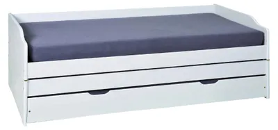 Produktbild von Sibari - Einzelbett, Weiß, mit Stauraum