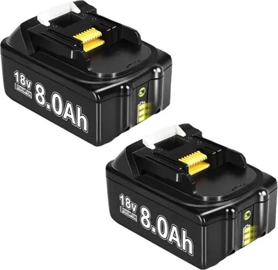Obrázok produktu pre Batérie pre elektrické náradie, kapacita 8000 mAh, kompatibilné s BL1830, 2STK 8,0 Ah