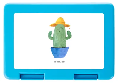 Produktbild von Mr. & Mrs. Panda Lunchbox Kaktus Hut - Weiß - Geschenk, Motivation, Kakteen, Vesperbox, Bento Box, Spruch, Reisen, Frischhaltedose, Bentobox, Vorratsdose, Geschenkidee