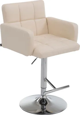 Immagine prodotto di Sgabello da bar di design, sgabello - Comoda seduta in Pelle finta - Regolabile in altezza, girevole a 360°