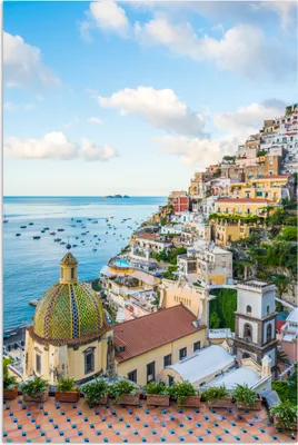 Produktbild von MuchoWow® Poster Italien - Positano - Küste 40x60 cm - Plakate für die Wand - Poster Babyzimmer