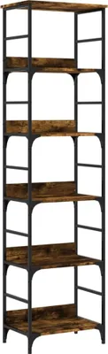 Produktbild von vidaXL Bücherregal Räuchereiche 50x33x188,5 cm Holzwerkstoff