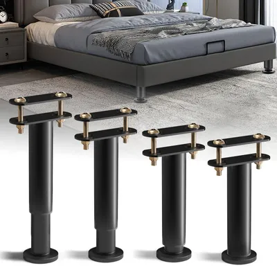 Obrázek produktu pro Nastavitelné nohy na nábytek, 25-42 cm, černé - prodlužovací nohy pro stoly