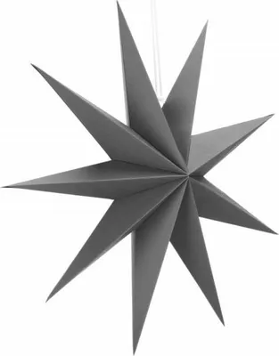 Image de Décorations de Noël - Étoile en papier 60 cm, grise